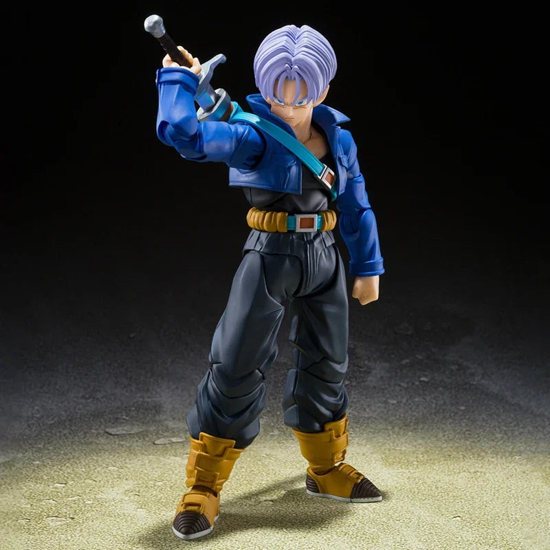 Anime Dragon Ball Z Figures Shf Super Saiyan Trunks Action Figure Collection Model 15cm Future Boy Torankusu Movable Toys Gifts Beauty World Shop