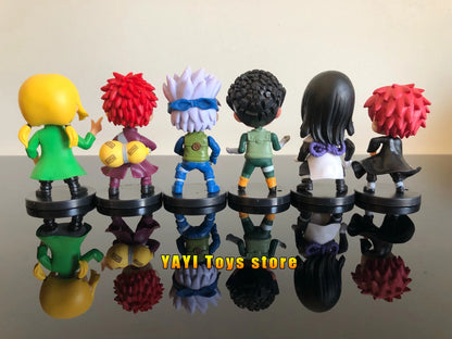 New 12pcs/set Anime Figure Naruto Shippuden Hinata Sasuke Itachi Kakashi Gaara Action Figure Q Version PVC Figures Toys  Gift Beauty World Shop