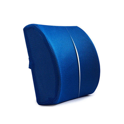 Car Lumbar Support Cushion Memory Foam Waist Pillow 2 Color Auto Seat Back Cushion for Car Chair Home Office Relieve Pain Beauty Trend Shop