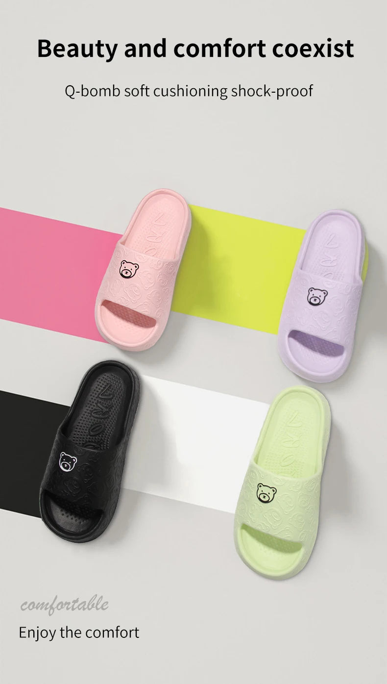 Non-slip Slippers Female Outer Wear 2024 New Bathroom Bathroom Indoor Home Sandals Female Summer Eva Beauty World Shop