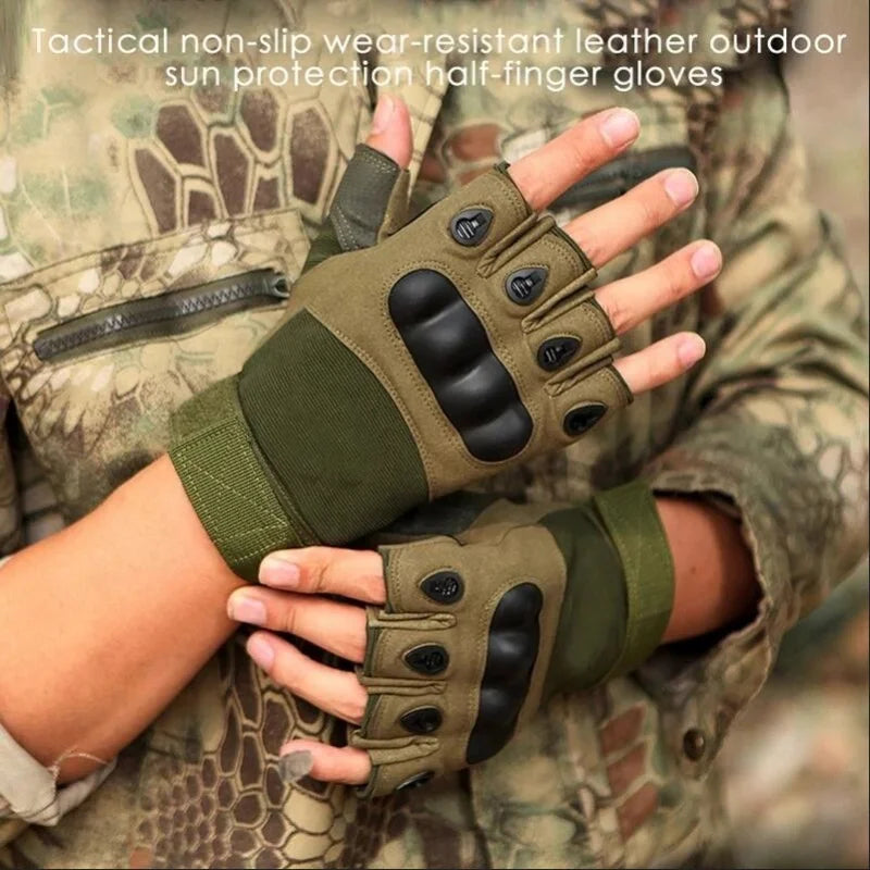 Half Finger Men Gloves Outdoor Military Tactical Gloves Sports Shooting Hunting Airsoft Motorcycle Cycling Gloves Beauty World Shop