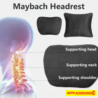 Car Headrest Neck Support Seat / Maybach Design S Class Soft Universal Adjustable Car Pillow Neck Rest Cushion High Quality Beauty World Shop