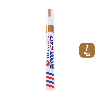3mm 10p Colorful 8 Colors Permanent Paint Marker Waterproof White Markers tire tread rubber fabric Paint metal Paint Marker Pens Beauty World Shop