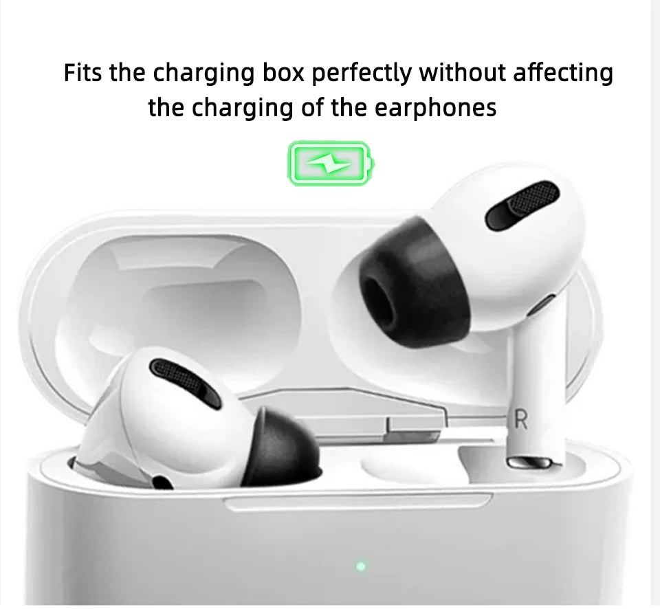 For Airpods Pro 2 Memory Foam Tips Eartips Cover S M L Size For Apple Air Pod Pods Pro 1 Ear Tips Anti Noise Ear Plugs Earbud