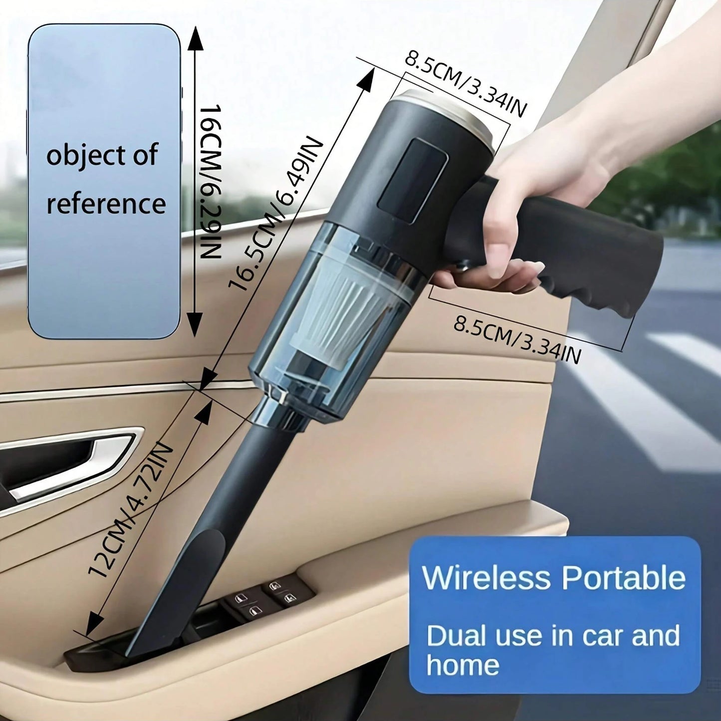 3 In 1 Integrated Suction And Blowing Vacuum Combination Vacuum Cleaner USB Charging Small Car Household Vacuum Cleaner Beauty World Shop