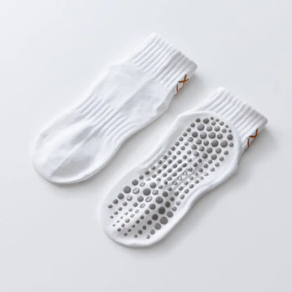 Simple Non-slip Breathable Yoga Socks Women Pilates Socks  Indoor Dance Fitness Gymnastics Professional Training Sports Socks Beauty World Shop