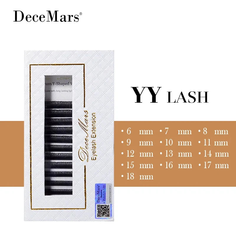 DeceMars YY Eyelash Extension 6mm-18mm Length Black Beauty World Shop