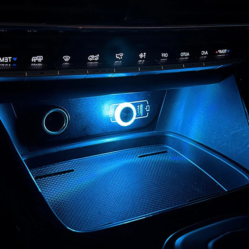 Portable Car USB Ambient Light Mini LED Decorative Atmosphere Lamps For Auto Interior Environment Light Computer Light Plug Play Beauty World Shop