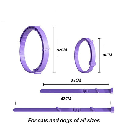 Pet Calming Collar For Cats Dogs Adjustable Anxiety Pheromone Reducing Pet Collar Lasting Natural Calm Relax Soothing Collars Beauty World Shop