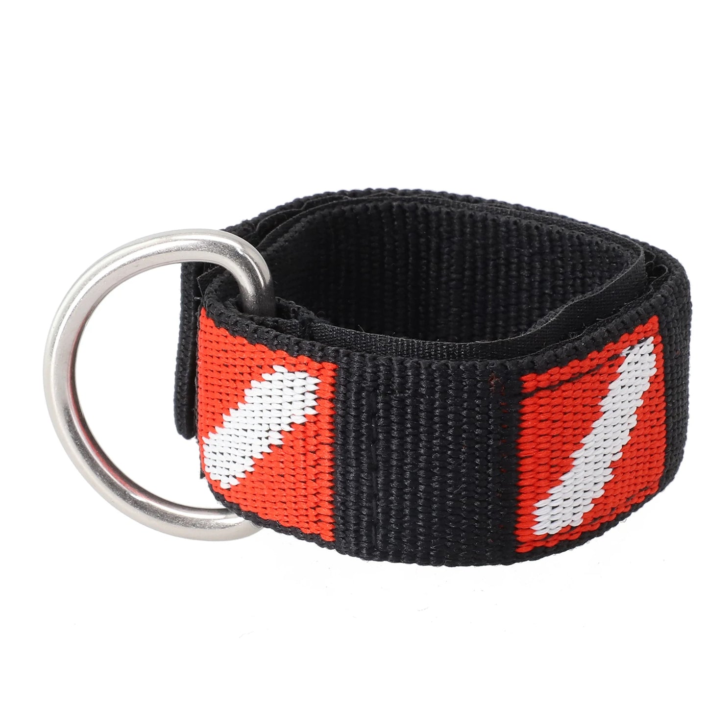 1pc Adjustable Scuba Diving Wrist Strap Lanyard Webbing Band With Metal D-Ring Freediving Webbing Holder Strap Swim Pool Parts Beauty World Shop