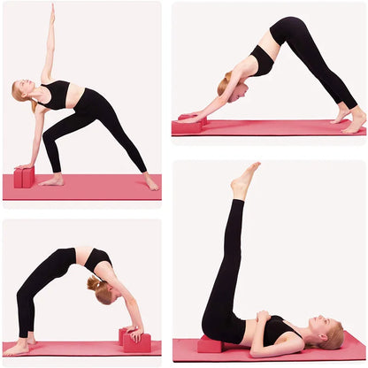 1pc High Density Yoga Foam Blocks Non-slip Solid Color Yoga Balance Fitness Dance Supplies For Yoga Pilates And Meditation Beauty World Shop