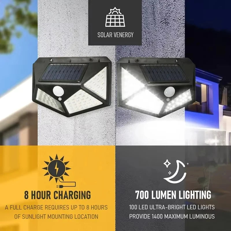1/2/4Pcs Intelligent Light Controlled LED Solar Lights Waterproof Human Body Sensing Street Light for Outdoor Garden Lighting Beauty World Shop