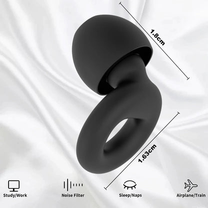 Silicone Earplugs for Swimming Sleep Noise Cancel Noise Reduction-Soundproof Reduce Disturbances -Quality loop Earplugs Beauty World Shop