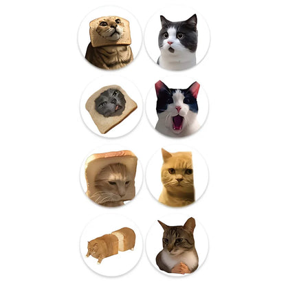 100pcs/500pcs Cartoon Meme Cat Stickers For School Reward Stickers Classroom Decor Encouragement Sticker For Student Teacher Beauty World Shop