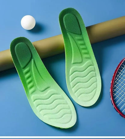 4D Cloud Technology Sports Insoles for Shoes PU Sole Soft Breathable Shock Absorption Cushion Running Orthopedic Care Insoles Beauty World Shop