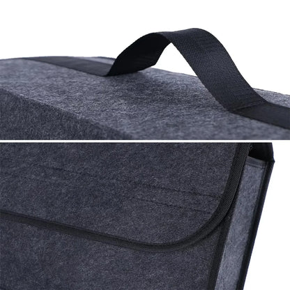 YONGRUN 1/2PCS Car Folding Storage Bag Trunk Felt Cloth Storage Bag Foldable Felt Box Portable Multifunctional Storage Bag Beauty World Shop
