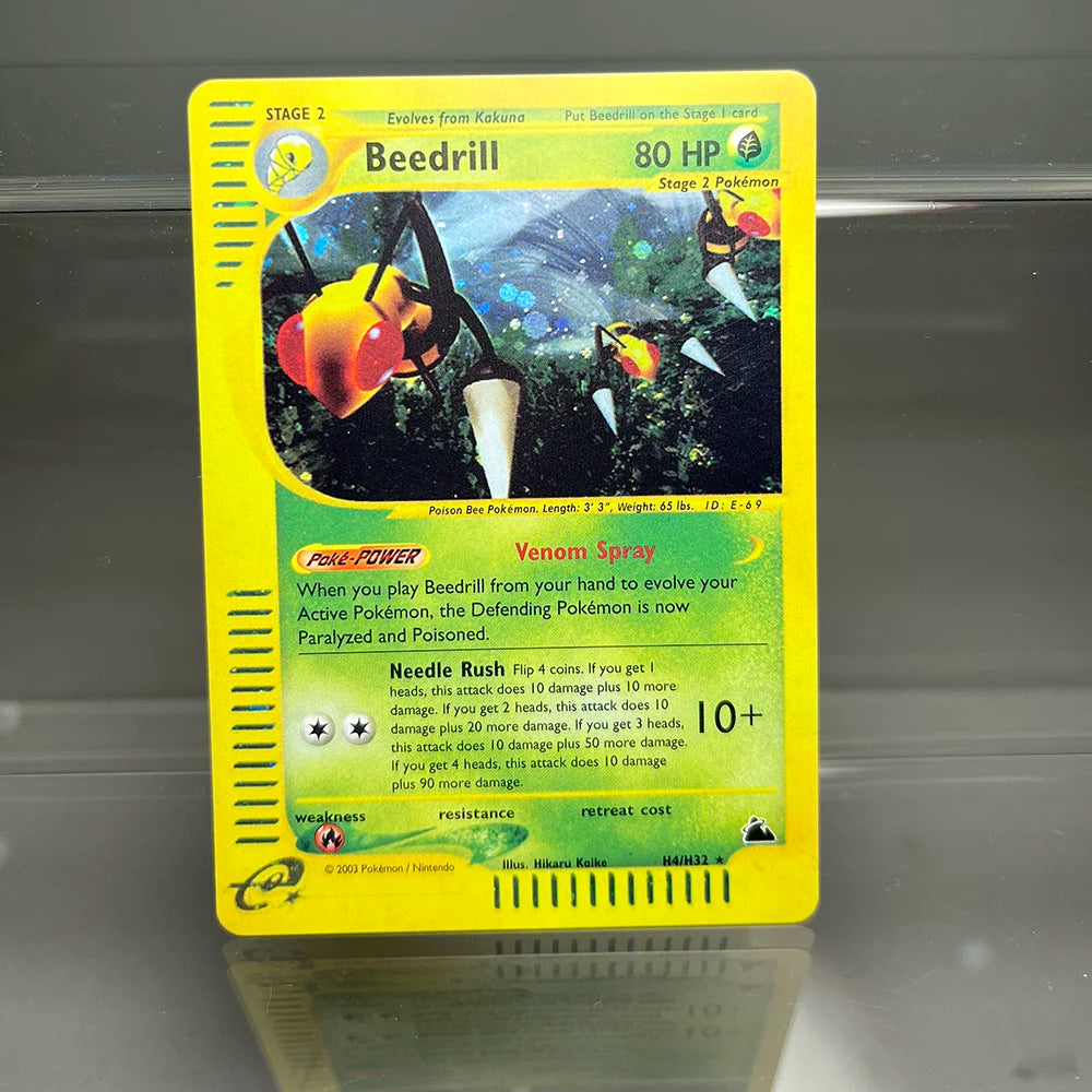 PKM Cards Charizard Steelix Celebi Single Foil Cards Magneton Gengar Classic Game Collection Cards PTCG Proxy Cards Beauty World Shop