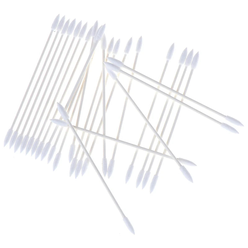 50Pcs Dust Free Disposable Cleaning Swab Cotton Stick For AirPods Earphone Headphone Phone Charge Port Accessories Beauty World Shop