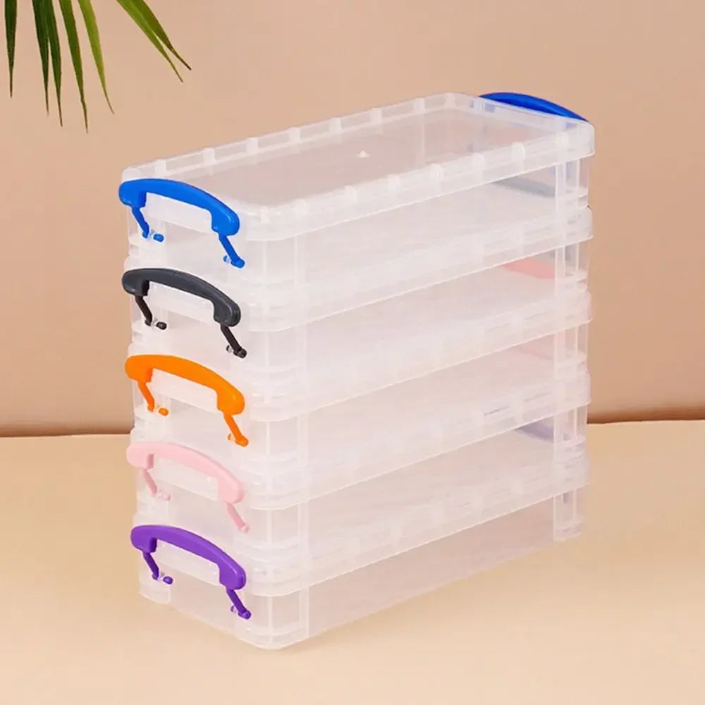3/6-layer Paintbrush Box Watercolor Detachable Pen Storage Box Color Multi-function Stationery Organizer School Supplies Beauty World Shop