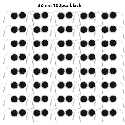 32mmNon-woven Fabric Self Adhesive Replacement Massage Patch Tens EMS Electrodes Pads for Muscle Electrostimulator Body Massager Beauty World Shop