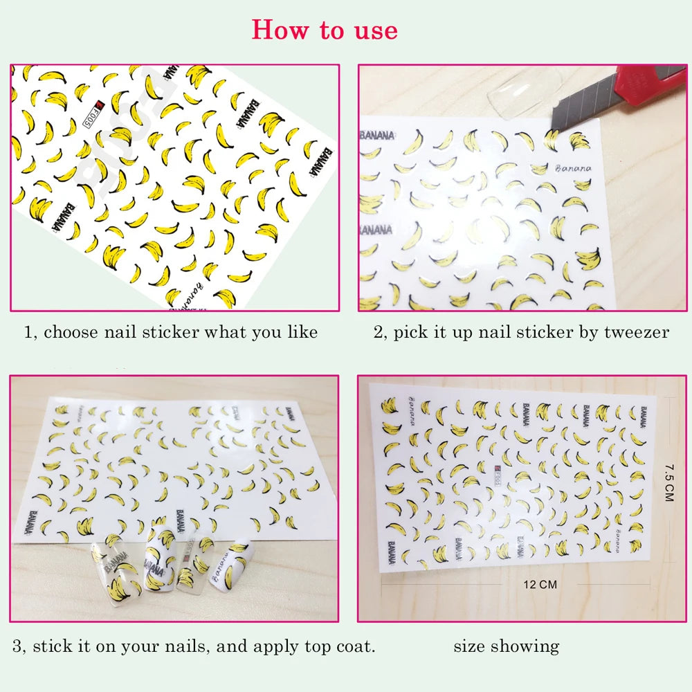 4pcs/set Hibiscus Flowers Nail Sticker Y2K Star Adhesive Nail Art Supplies Decal for Women Nail Supplies DIY Manicure Decoration Beauty World Shop