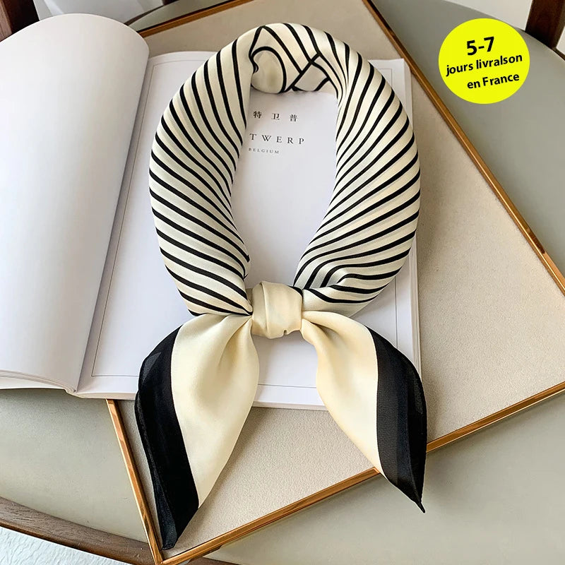 Fashion Scarves for Women Shawl Print Silk Satin Hijab Scarf Female Bandana 70*70cm Luxury Brand Square Shawls Scarfs For Ladies Beauty World Shop