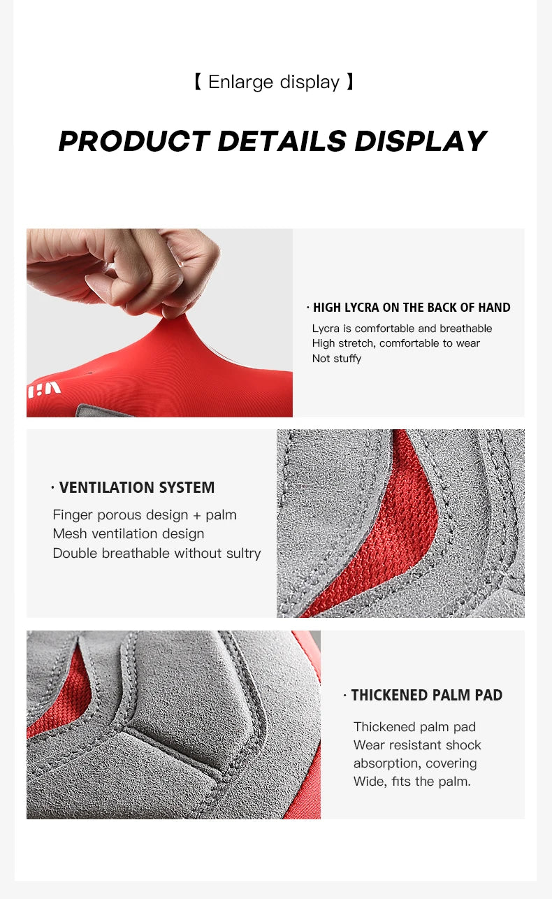 1 Pair Breaking Wind Cycling Gloves Anti-slip Bicycle Mittens Racing Road Bike Glove MTB Biciclet Guantes Ciclismo Beauty World Shop