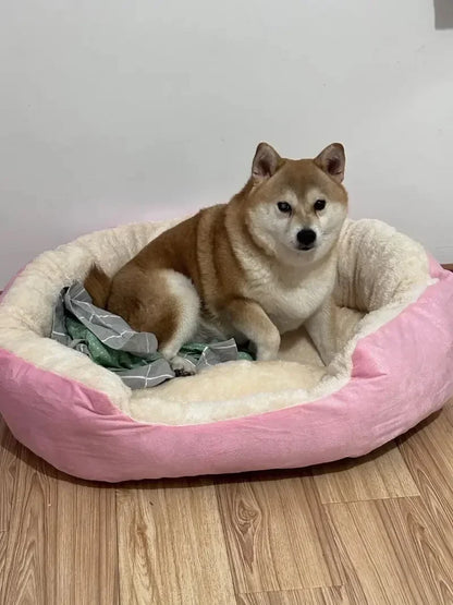 Very Soft Warm Dog Bed Pets Basket Cat House Sofa for Medium Large Dog Sofa Bed Cushion Dog Bed House Pet Supplies Accessories