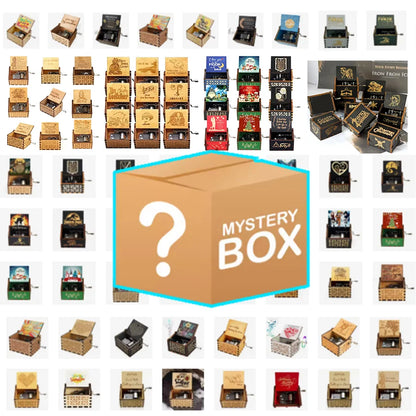 21 Music Boxes Pink White Blue Black Wood You Are My Sunshine Godfather Music Box Music Theme Birthday Gift blind box Beauty World Shop