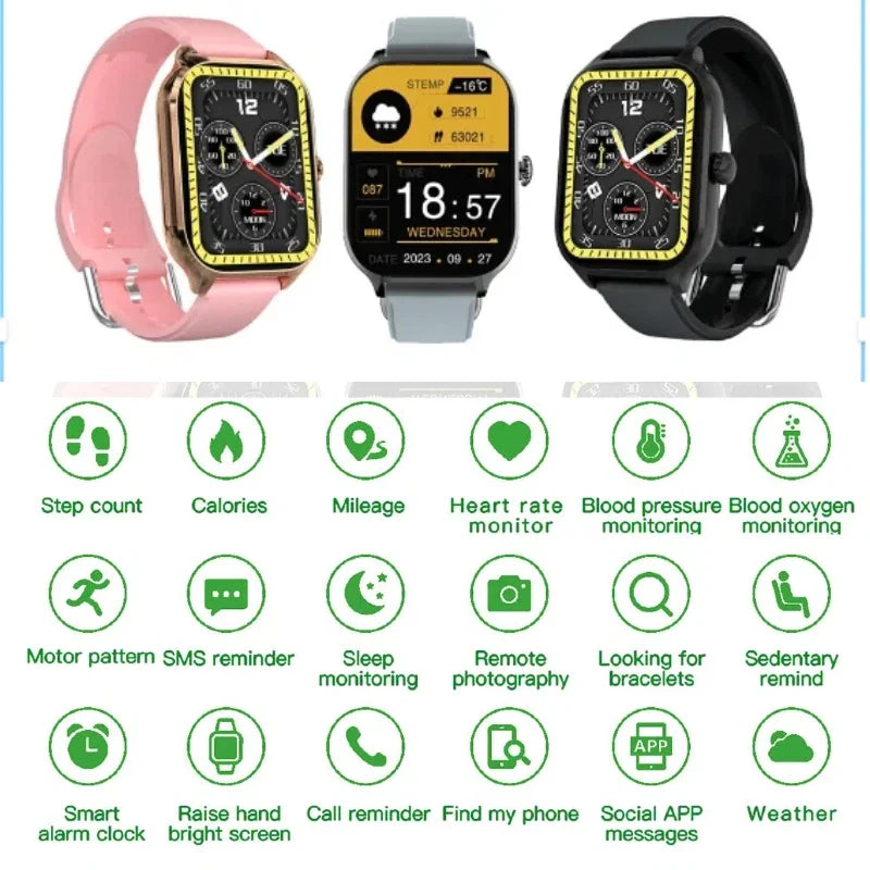 HOMEFISH H9 Intelligent Watch Bluetooth Call Remote Photography Sleep Monitoring Multiple Sports Modes Heart Rate Blood Beauty World Shop