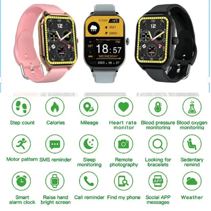 HOMEFISH H9 Intelligent Watch Bluetooth Call Remote Photography Sleep Monitoring Multiple Sports Modes Heart Rate Blood Beauty World Shop
