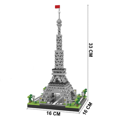 Knew Built Louvre Micro Mini Building Blocks for Adult, Architecture Toys Set, Construction, Arc Triomphe Eiffel Assembly Bricks Beauty World Shop