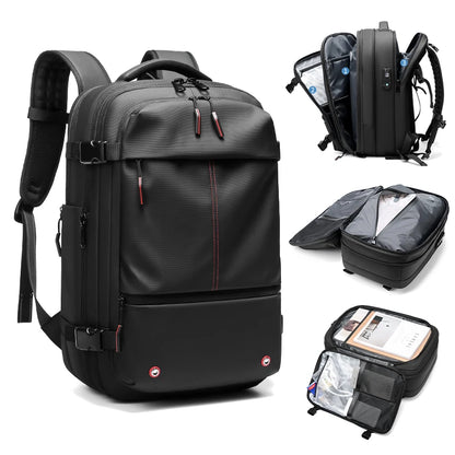 Travel Men 17 Inch Laptop Backpack Vacuum Compression Backpack Business Large Capacity School Backpack Expand Outdoor Backpack Beauty World Shop