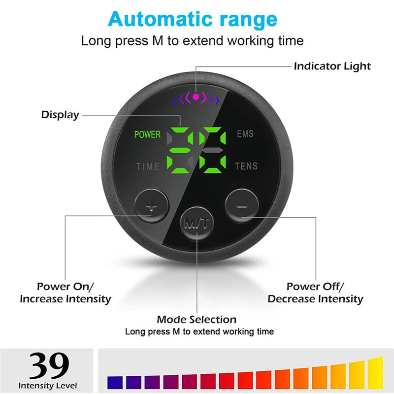 EMS Muscle Stimulation Belt Electric ABS Stimulator Trainer EMS Abdominal Exerciser Toning Belts Arm Leg Back Fitness Massager Beauty World Shop