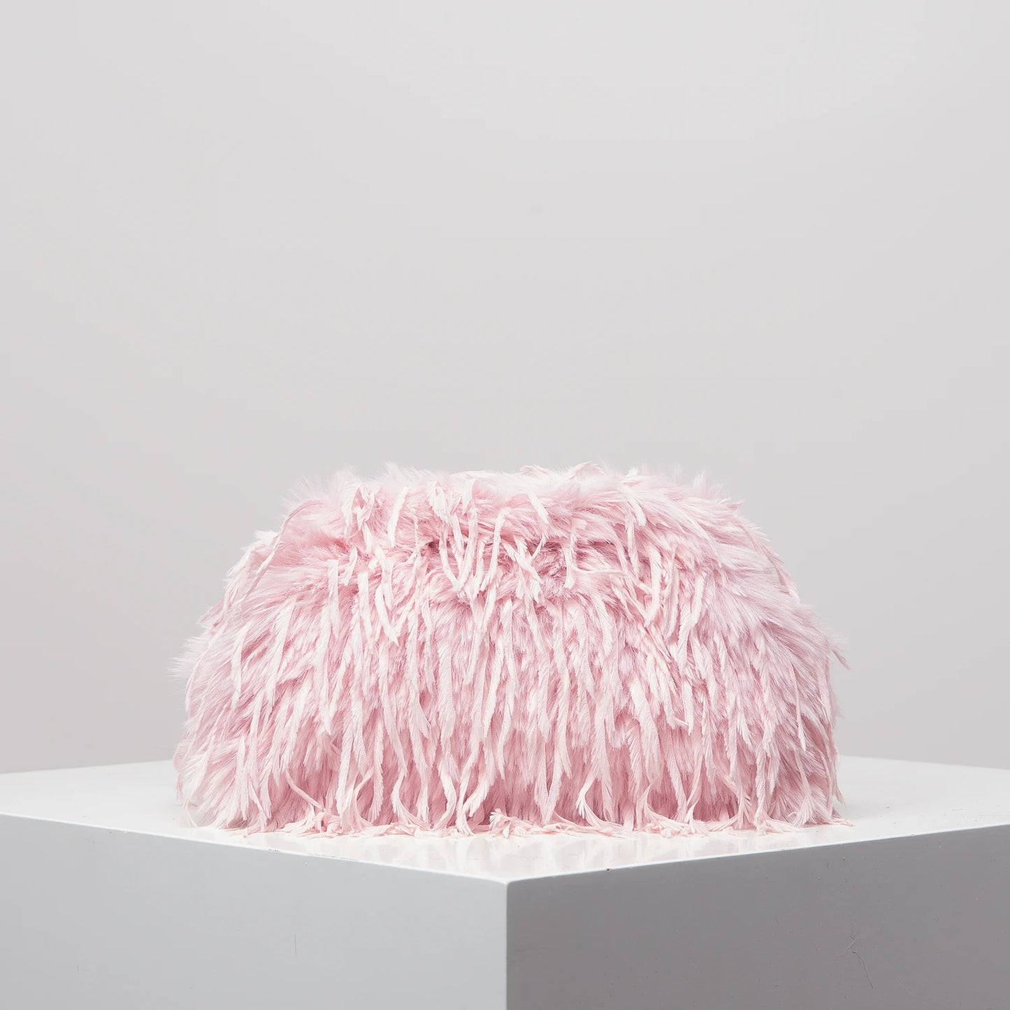 Dopamine-style clip bag, Y2K plush clutch bag, candy-colored women's purse, dinner dress clutch Beauty World Shop