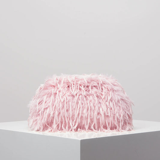 Dopamine-style clip bag, Y2K plush clutch bag, candy-colored women's purse, dinner dress clutch Beauty World Shop