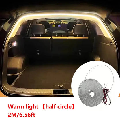 Car high brightness trunk lighting ambient light interior decoration LED wiring free automatic sensing tailgate light strip Beauty World Shop