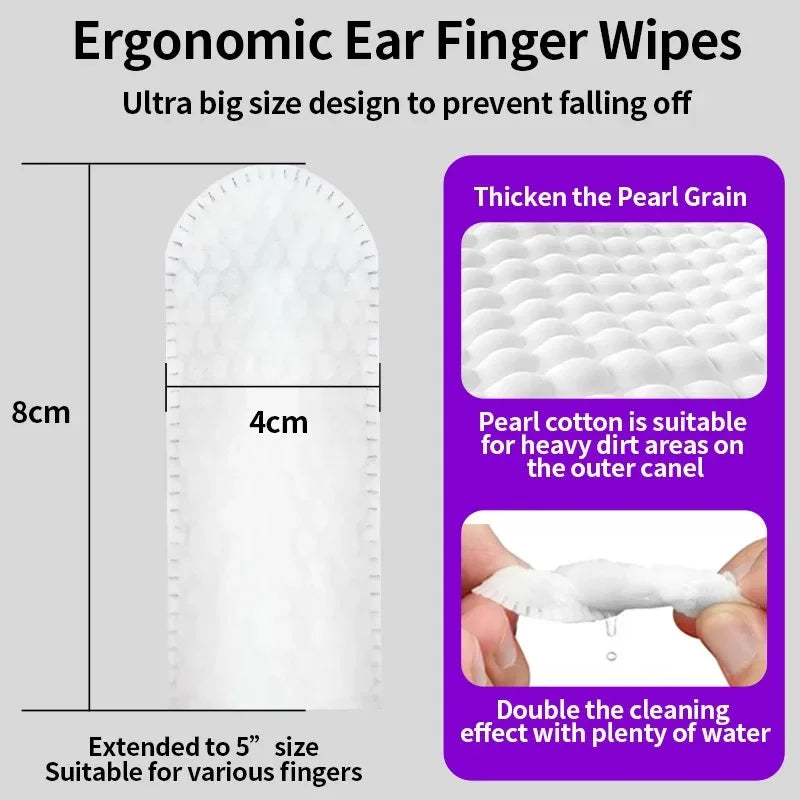 50 PCS Pet Cleaning Products  Ear Cleaning Wipes  Ear Care Fingertips  Ear Mite Removal  Cat and Dog Ear Cleaning Pet Products Beauty World Shop