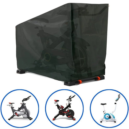 Waterproof Black Fitness Bike Cover - Durable Upright Sports Equipment Protection Cover Beauty World Shop