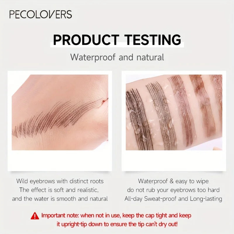 6 Colors 1pc Eyebrow Pen Waterproof 4 Split Tip Eyebrows Pen Eyebrow Tattoo Pen Waterproof Liquid Black Eyebrow Makeup Pencil Beauty World Shop