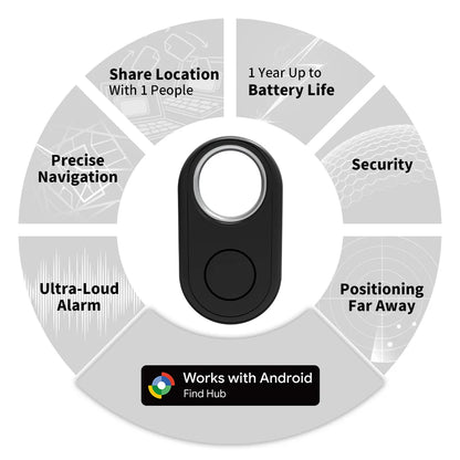 Long Distance Tracker for Samsung Device via Android Google Find Hub App Locator Finder Far Away Positioning Anti-lost Smart Tag Beauty World Shop