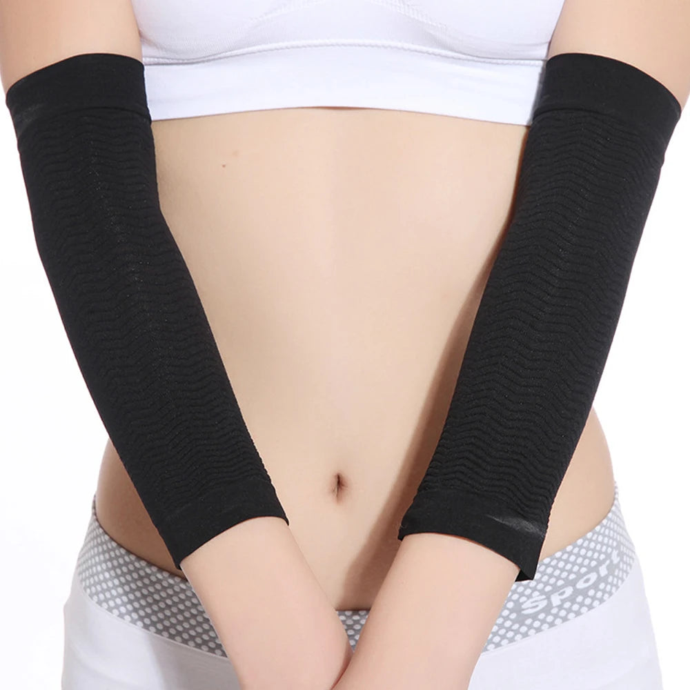 1Pair Arm sSlimming Shaper Compression Wrap Sleeve Helps Lose Arms Fat,Tone up Arm Shaping Sleeves for Women,Sports  Arm Shapers Beauty World Shop