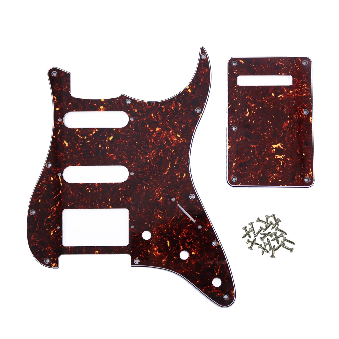 PHRILAM SSH 11 hole ST electric guitar guard, 3-Layer  St  Pickguard with Aluminum Foil Shield Fits American/Mexican ST Beauty World Shop