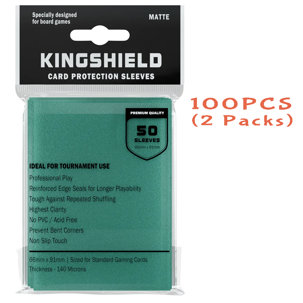 100PCS Matte Colorful Standard Size Card Sleeves TCG Trading Cards Protector Tarot Shield Board Games Cover PKM 66x91mm Beauty World Shop