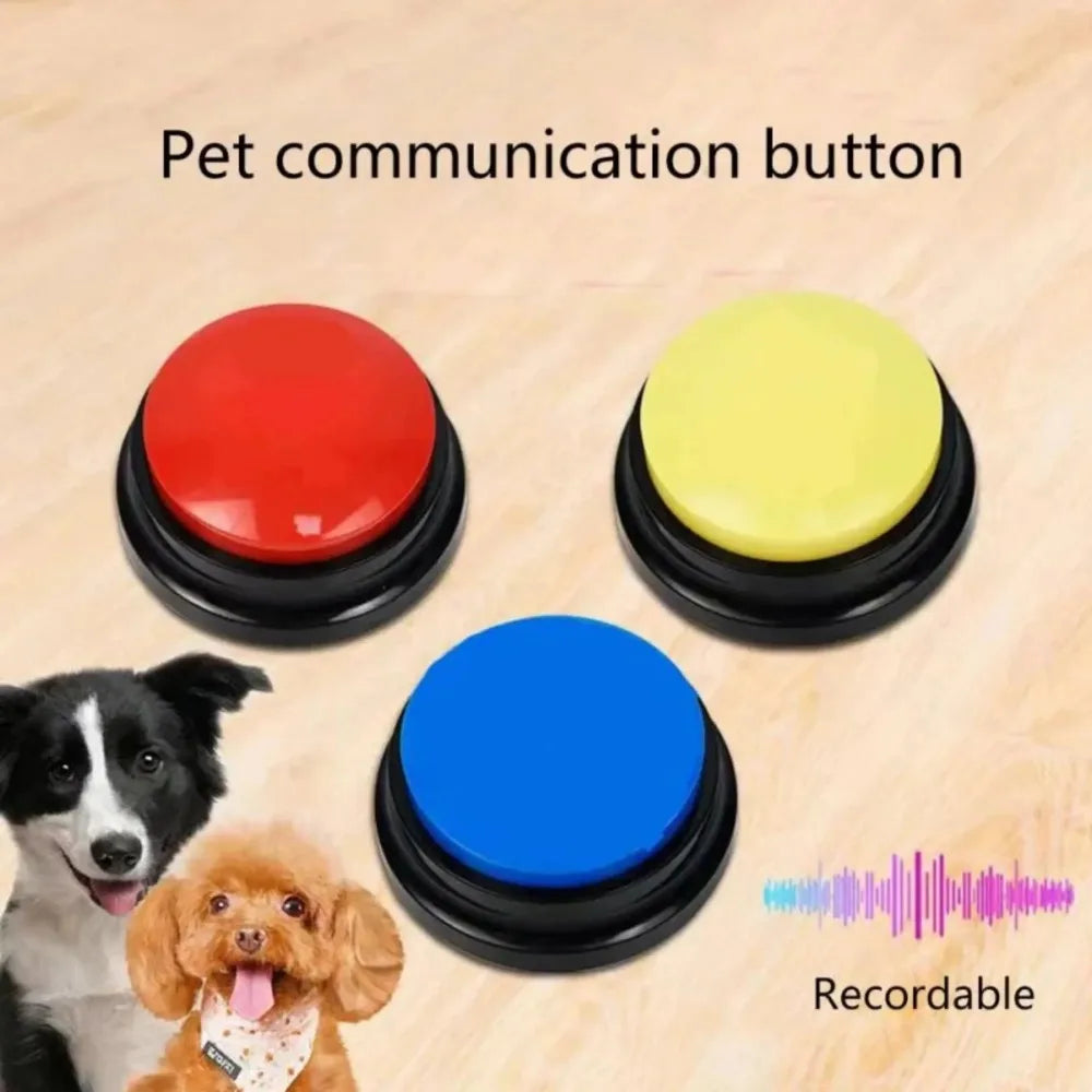 8PCS Dog Communication Buttons Voice Recording Button for Pet Training Buzzer 30 Second Record Playback Funny Gift for Talking Beauty World Shop