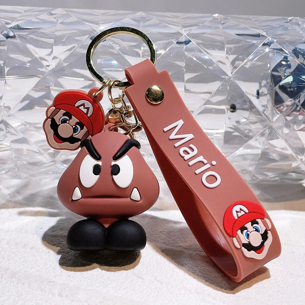 19 Styles Anime Keychain Mario Bros Luigi Toad Bowser Action Figure Model PVC Cartoon Bag Doll Pendant Toys Gift Beauty World Shop