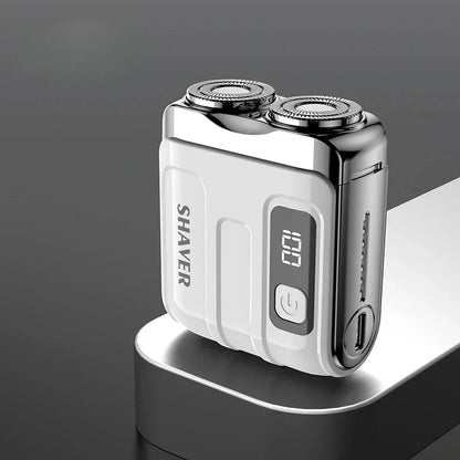 Mini Electric Smart Shaver Household Car Shaver Digital Display Dual Blade Rechargeable Shaver Powerful Beard Trimmer Tool Beauty World Shop
