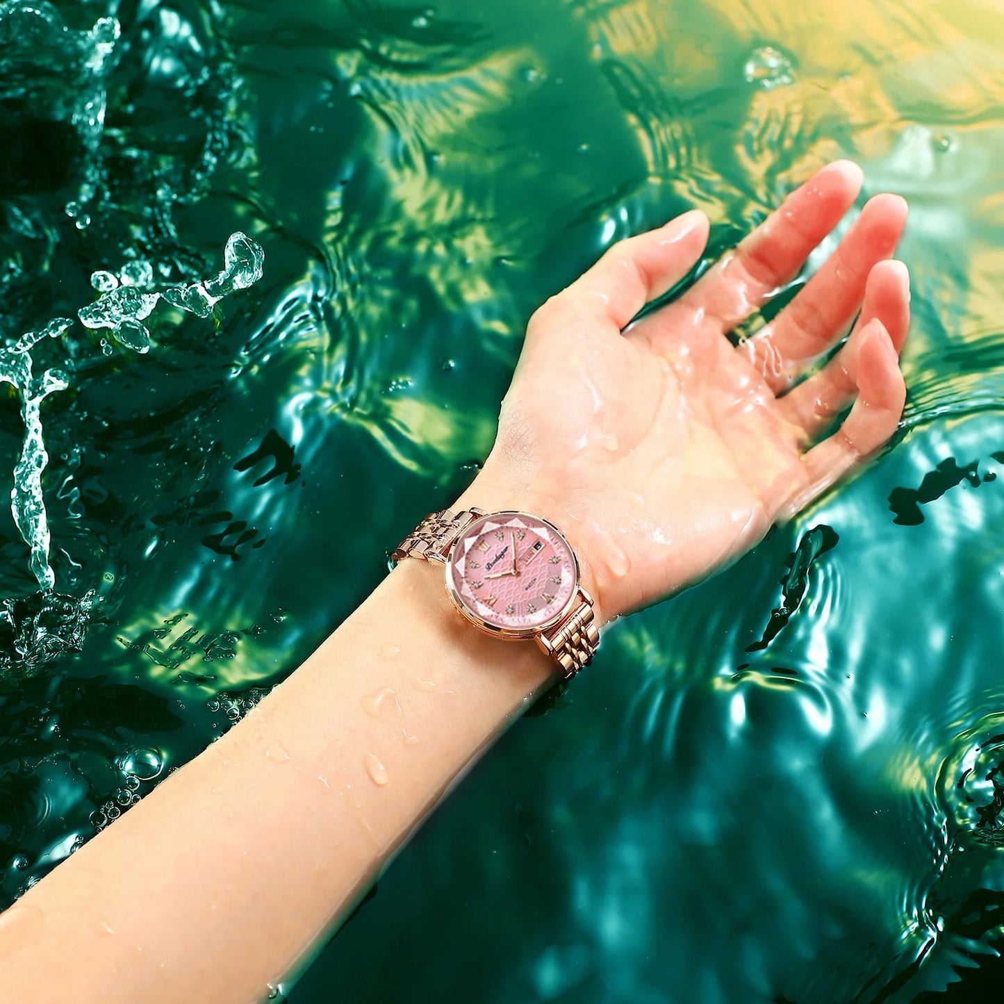 POEDAGAR Top Elegant Women's Watches Stainless Steel Date Week Woman Watch Waterproof Luminous Fashion Ladies Watch Quartz Reloj Beauty World Shop
