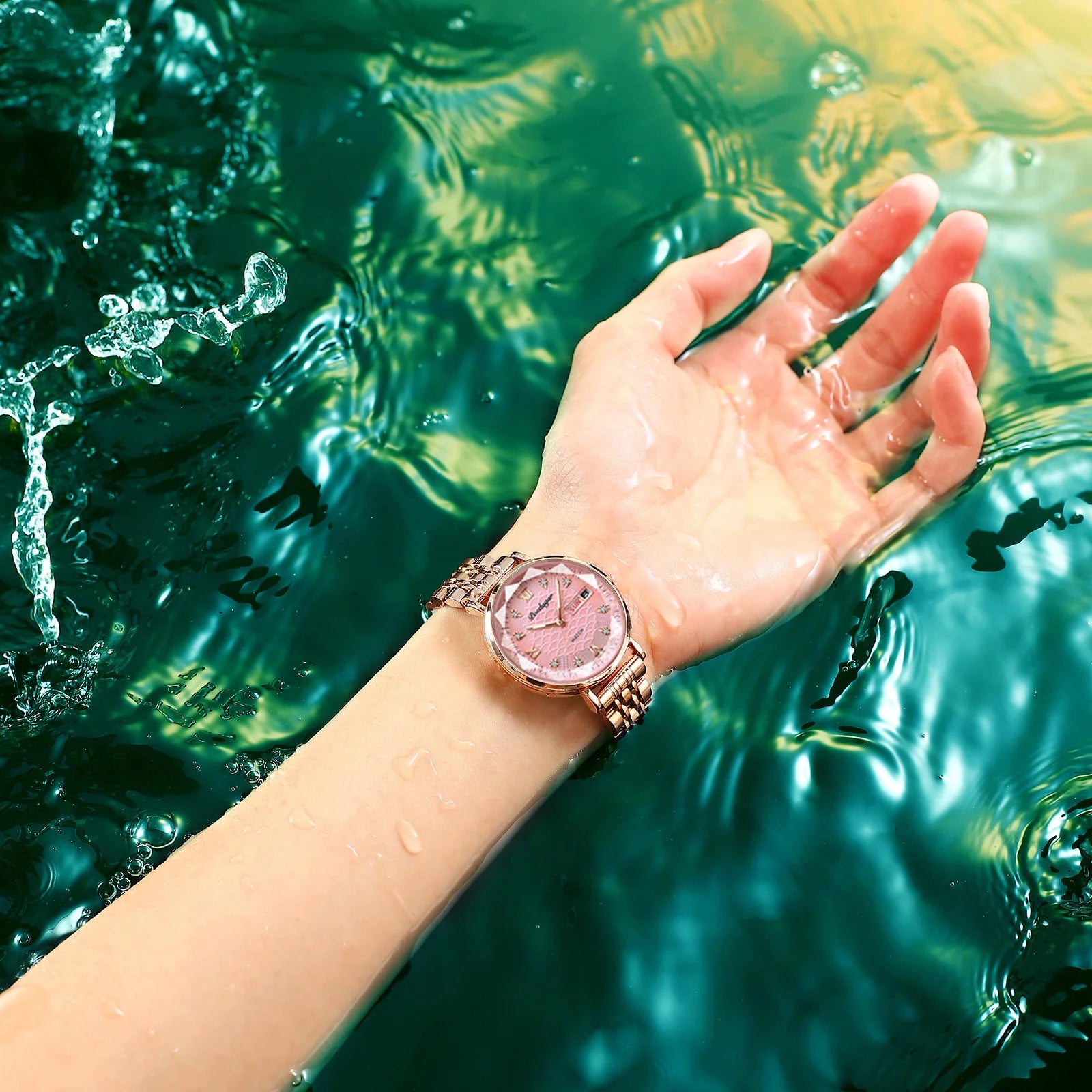 POEDAGAR Top Elegant Women's Watches Stainless Steel Date Week Woman Watch Waterproof Luminous Fashion Ladies Watch Quartz Reloj Beauty World Shop
