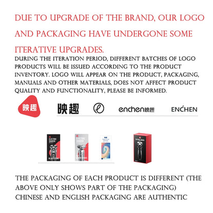 ENCHEN BlackStone Electric Shaver Razor Men Type-C Rechargeable Shaving Beard Machine Intelligent Control Travel Lock 100% New